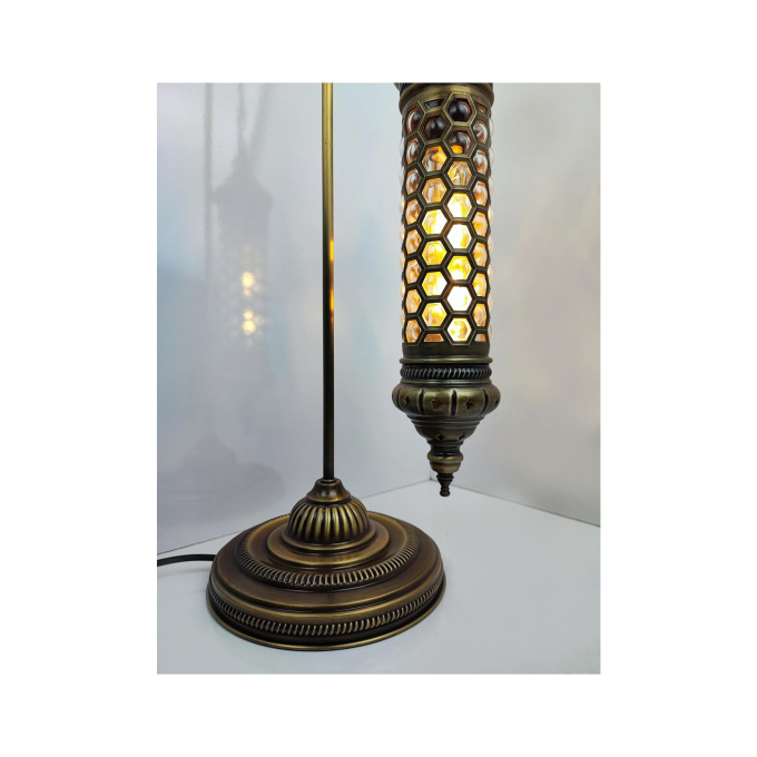 Azra Table Pendant Lamp - Mediterranean & Moroccan Style Turkish Glass Lighting - Image 4