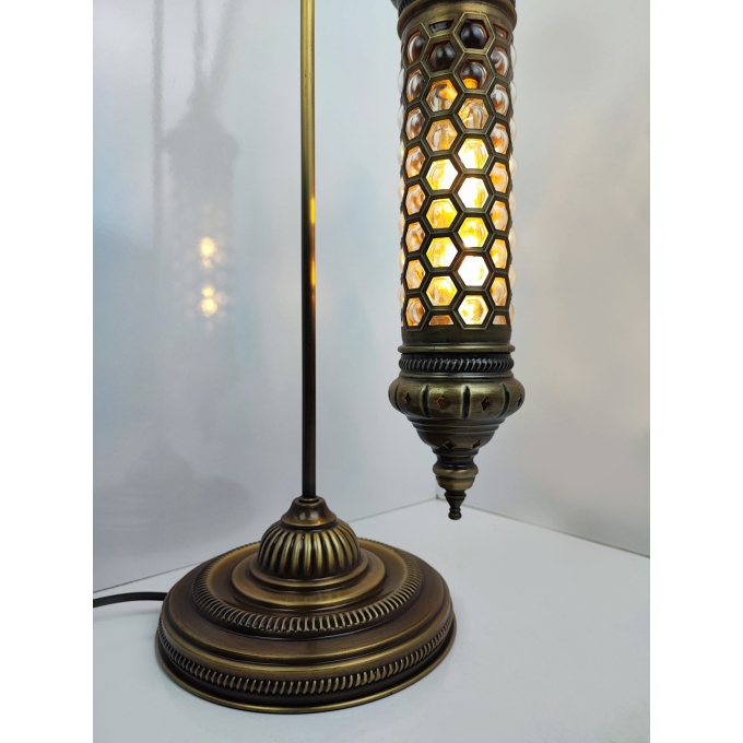 Azra Table Pendant Lamp - Mediterranean & Moroccan Style Turkish Glass Lighting - Image 5