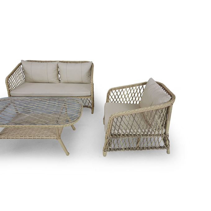 Complete Mira Garden Rattan Furniture Set for garden and patio