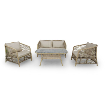 Complete Mira Garden Rattan Furniture Set for garden and patio